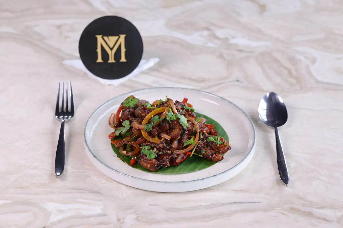 Chicken Pepper Dry at The Mill Rooftop Lounge, Davangere