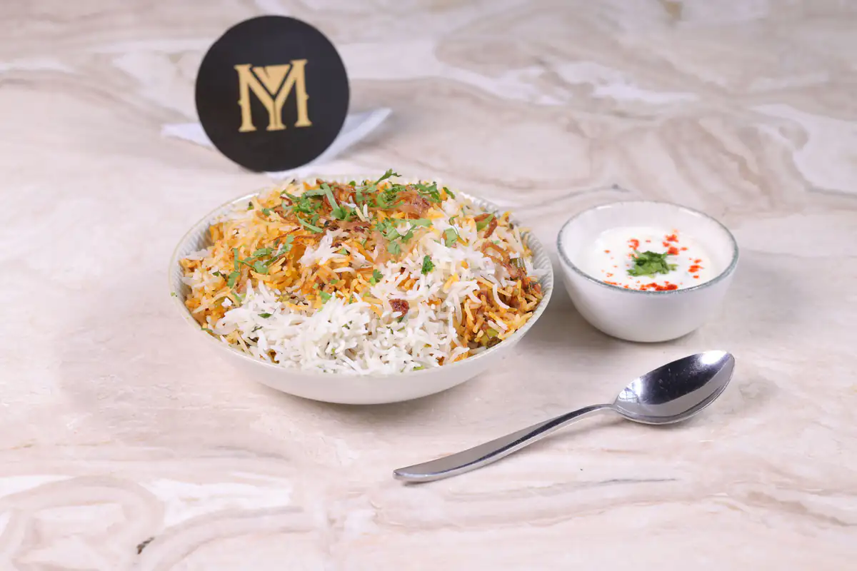 Nawabi Vegetable Dum Biryani at The Mill Rooftop Lounge, Davangere