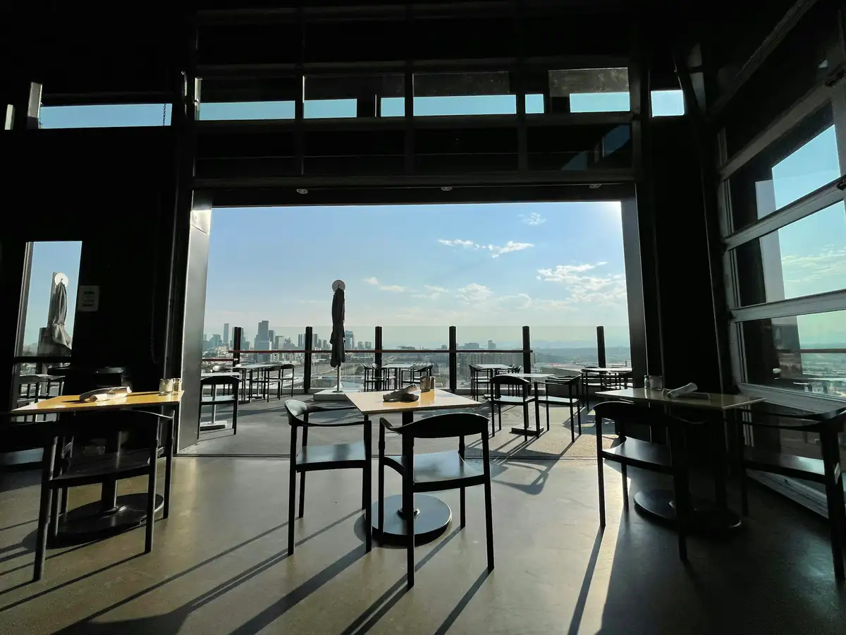 The view from The Mill Rooftop Lounge, Davangere